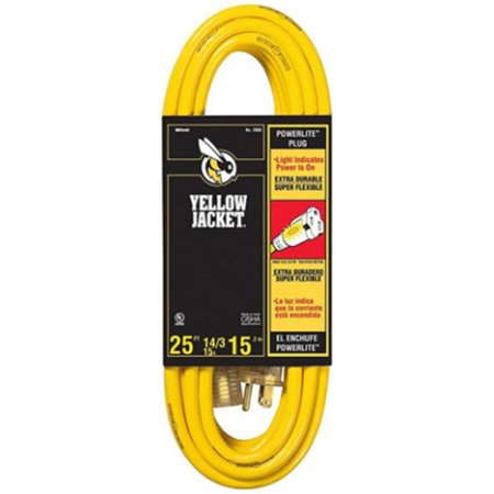 CCI Cord Ext With/Lt 14/3X25Ft Yel 2886